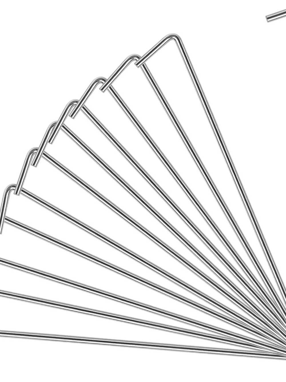 17 Pack Heavy Duty Metal Tent Stakes for Outdoor Decorations, Gardening & Canopi